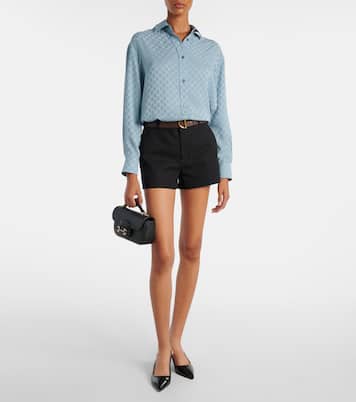 Camicia in seta GG | Gucci