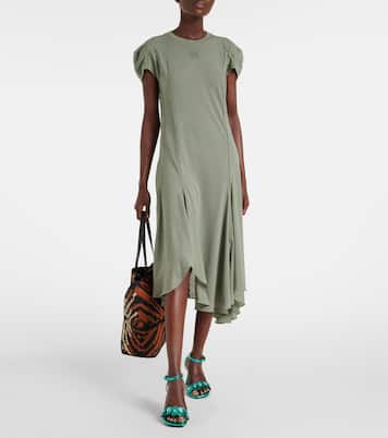 Robe midi Paula's Ibiza en coton mélangé | Loewe