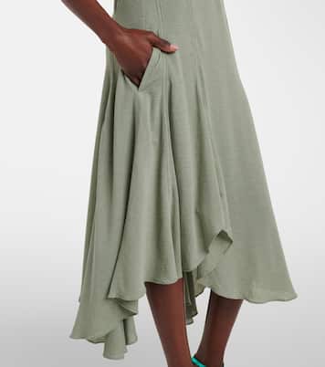 Robe midi Paula's Ibiza en coton mélangé | Loewe