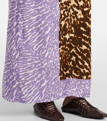 Abito lungo con stampa | Dries Van Noten