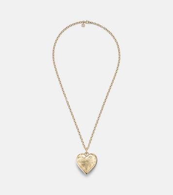 Puffy Icon Heart 14kt gold pendant with diamonds  | Sydney Evan