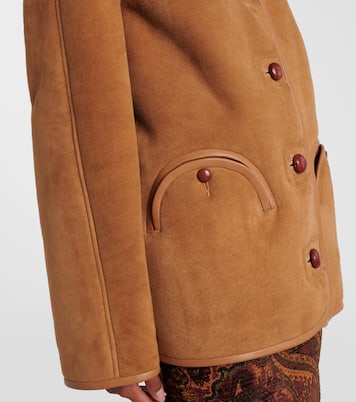 Curly shearling-lined suede jacket | Blazé Milano