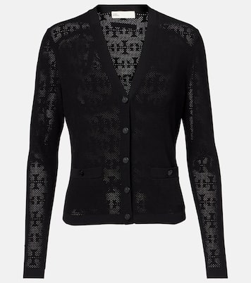 Cardigan T Monogram en jacquard | Tory Burch