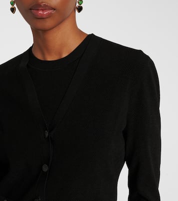 Cardigan T Monogram en jacquard | Tory Burch