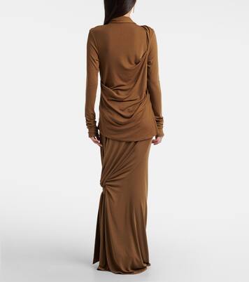 Draped jersey top | Entire Studios