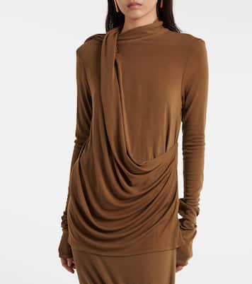Draped jersey top | Entire Studios