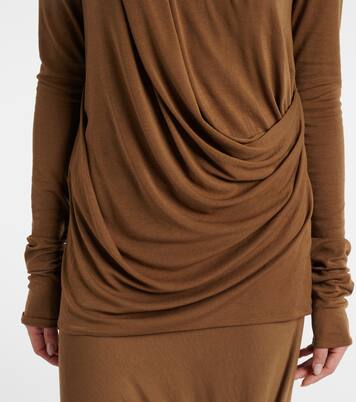 Draped jersey top | Entire Studios