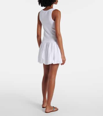 Isla cotton-blend poplin minidress | Velvet