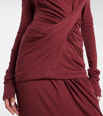 Taut cotton-blend jersey top | Entire Studios