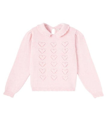 Monna pointelle wool-blend sweater | Bebe Organic