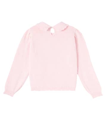 Monna pointelle wool-blend sweater | Bebe Organic