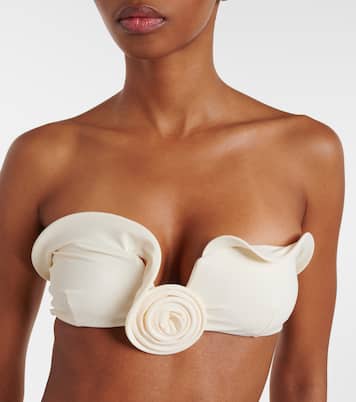 Floral-appliqué bikini top | Magda Butrym
