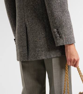 Double-breasted wool-blend blazer | Valentino