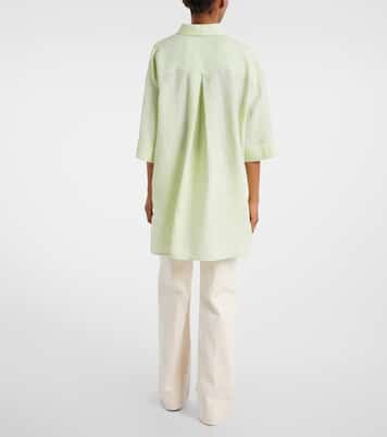 Oversized linen polo shirt | Valentino