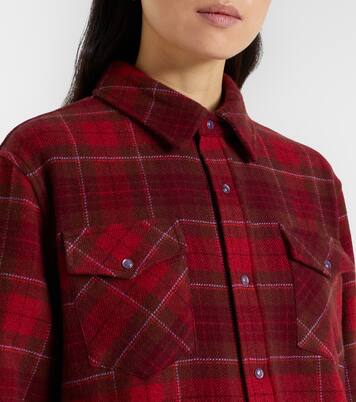 Chemise Love Tartan en cachemire et améthystes | God's True Cashmere