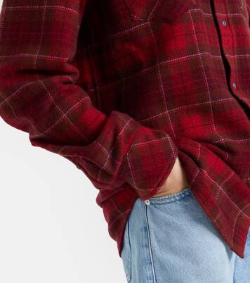 Chemise Love Tartan en cachemire et améthystes | God's True Cashmere