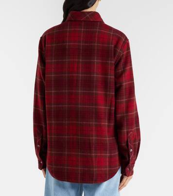 Chemise Love Tartan en cachemire et améthystes | God's True Cashmere