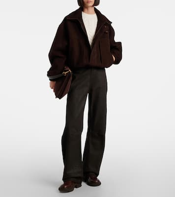 Tamia cable-knit leather ankle boots | Jimmy Choo