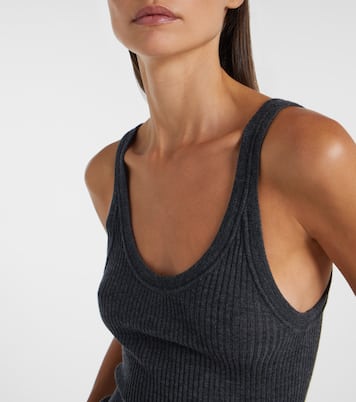 Ella ribbed-knit wool tank top | Calvin Klein