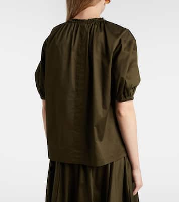 Nador cotton poplin blouse  | Joseph