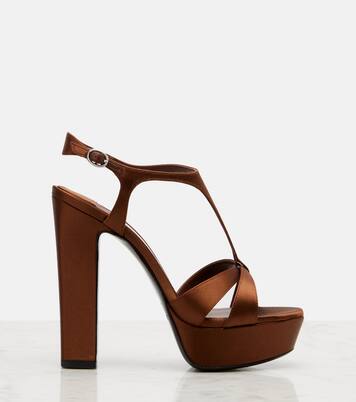 Kesia 120 satin platform sandals | Jimmy Choo