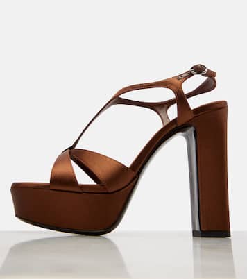 Kesia 120 satin platform sandals | Jimmy Choo