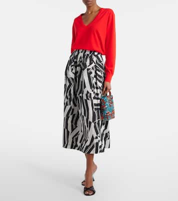 Crisp Small sequined satin top-handle bag | Dries Van Noten