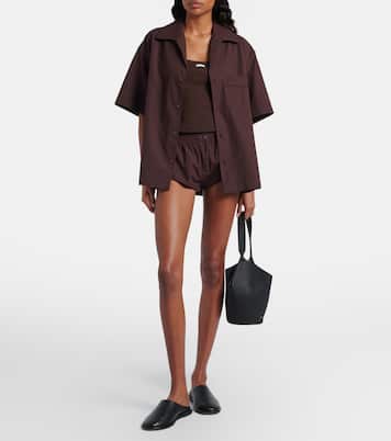 Lounge ribbed-knit cotton-blend tank top | Entire Studios