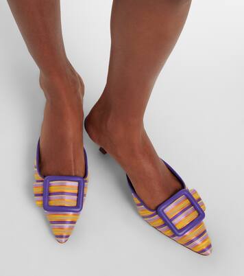 Maysalebi leather-trimmed pumps | Manolo Blahnik