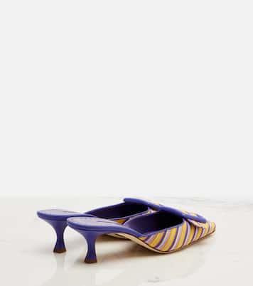 Maysalebi leather-trimmed pumps | Manolo Blahnik