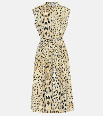 Robe imprimée en coton | Prada