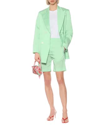 Emma taffeta Bermuda shorts | BERNADETTE