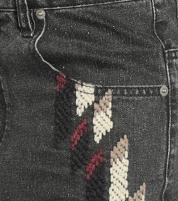 Corsyb embroidered high-rise straight jeans | Marant Etoile