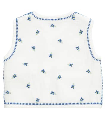 Chaleco de algodón bordado | Stella McCartney Kids