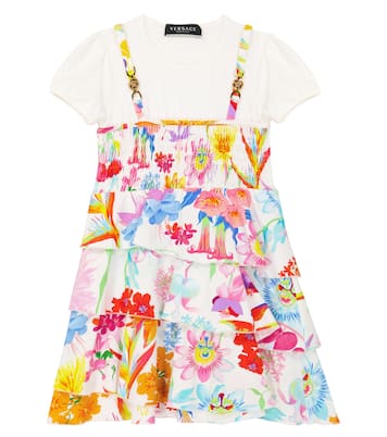 Abito Jardin in misto cotone | Versace Kids