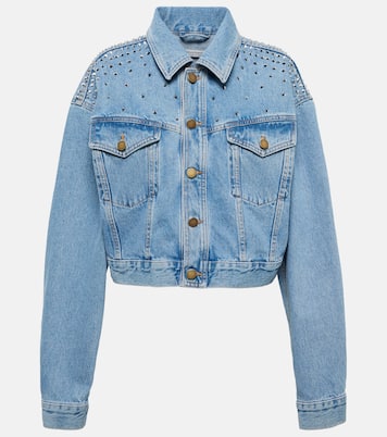 Verzierte Cropped-Jeansjacke | Alessandra Rich