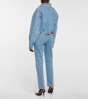 Verzierte Cropped-Jeansjacke | Alessandra Rich