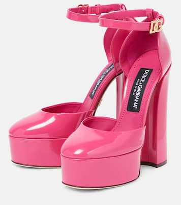 Sandalias de piel con plataforma | Dolce&Gabbana