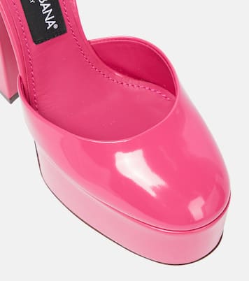 Sandalias de piel con plataforma | Dolce&Gabbana