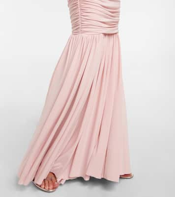Diana ruched off-shoulder maxi dress | Norma Kamali