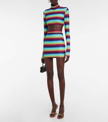 Cropped-Top aus Crêpe | Alex Perry