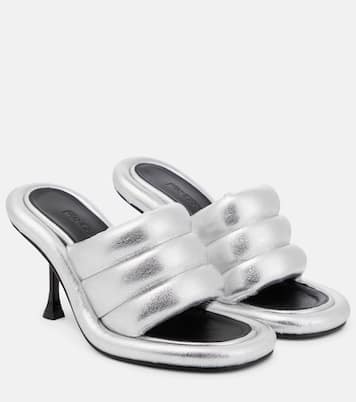 Pantoletten Bumper-Tube aus Leder | JW Anderson