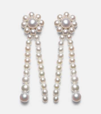 Boucles d’oreilles Promenade de Fleur en or 14 ct et perles d’eau douce | Sophie Bille Brahe