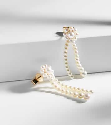 Boucles d’oreilles Promenade de Fleur en or 14 ct et perles d’eau douce | Sophie Bille Brahe