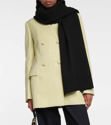 Sciarpa in lana con dettaglio a coste | Jil Sander