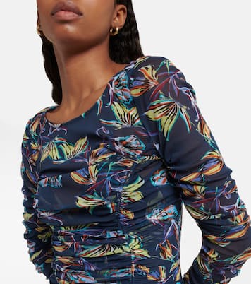 Corinne printed mesh midi dress | Diane von Furstenberg