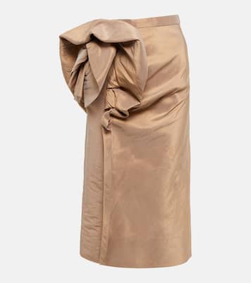 Falda midi drapeada | Maison Margiela