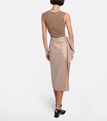 Falda midi drapeada | Maison Margiela