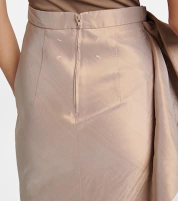 Falda midi drapeada | Maison Margiela
