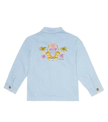 Raphael embroidered denim jacket | Louise Misha